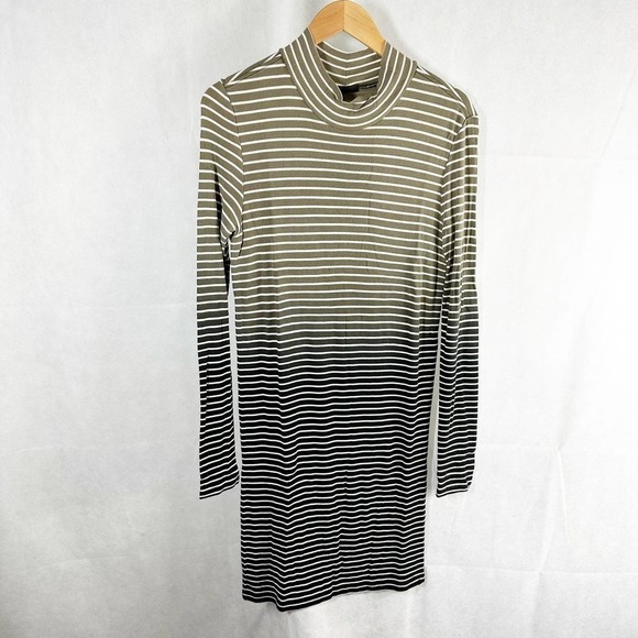 ATM Anthony Thomas Melillo Dip Dye Stripe Midi Dress Size Large - Picture 2 of 12